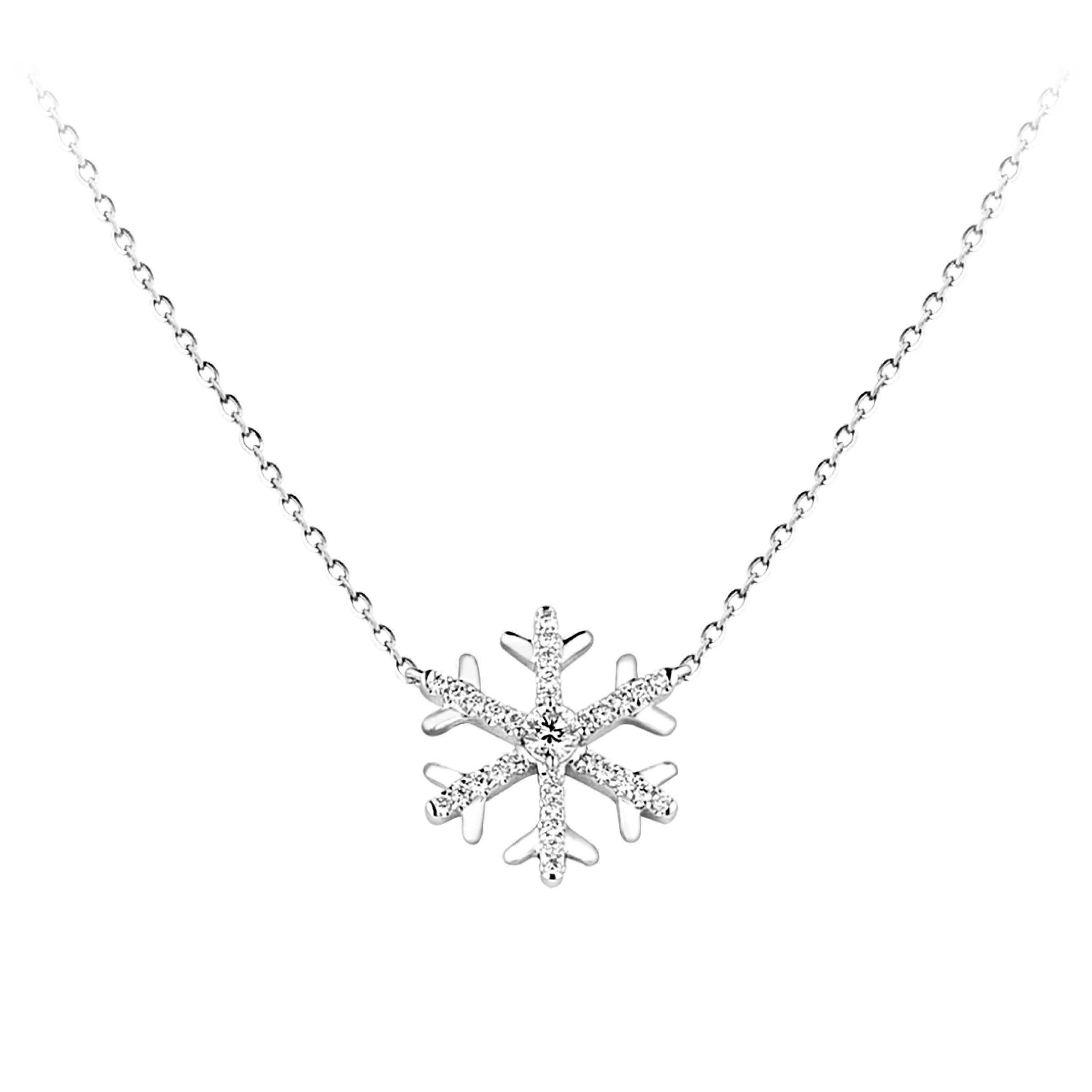 Dear Q “Love of Snowy”18K White Gold Diamond Necklace