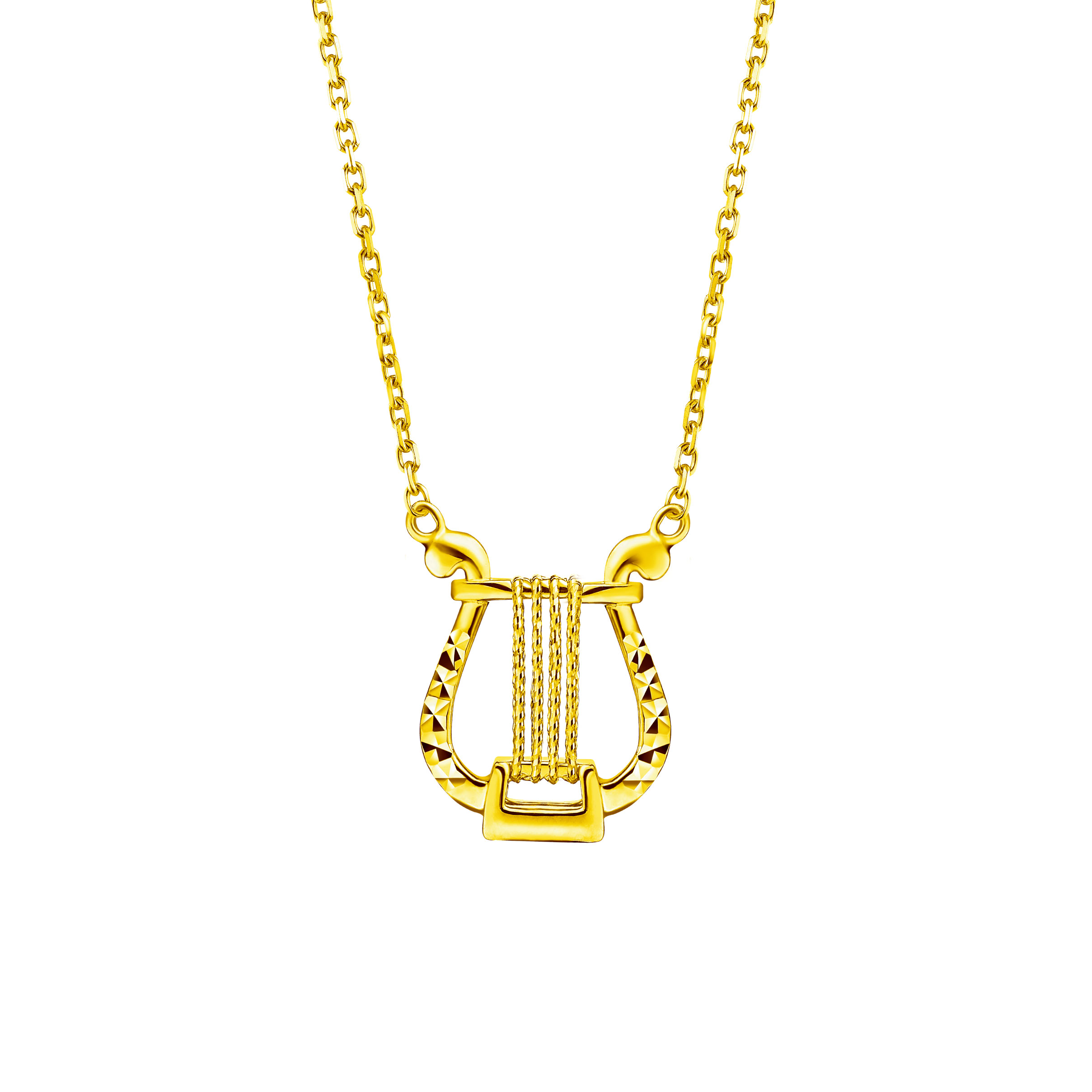 Goldstyle "Beautiful Lyre" Gold Necklace