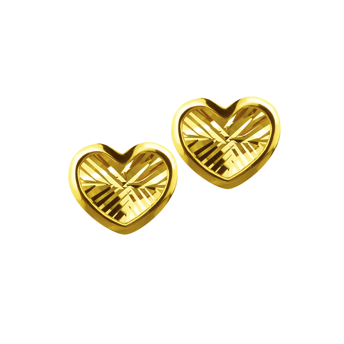 Goldstyle "Knocking Heart" Gold Earrings