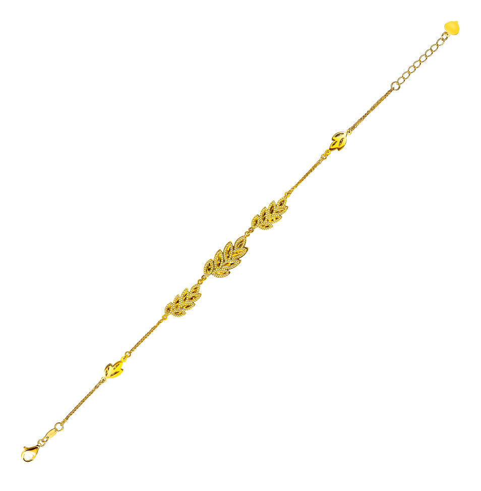 Beloved Collection "Golden Wheat" Gold Bracelet