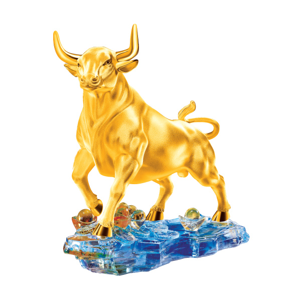 Treasure Ox Collection “Promising Ox” Gold Figurine